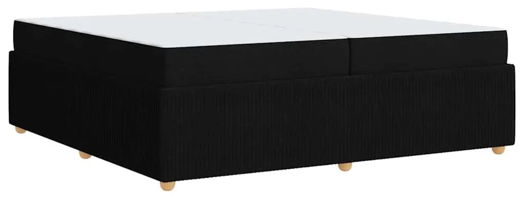 vidaXL Σκελετός Κρεβατιού Άλλο Μαύρο 200 x 200 cm ύφασμα