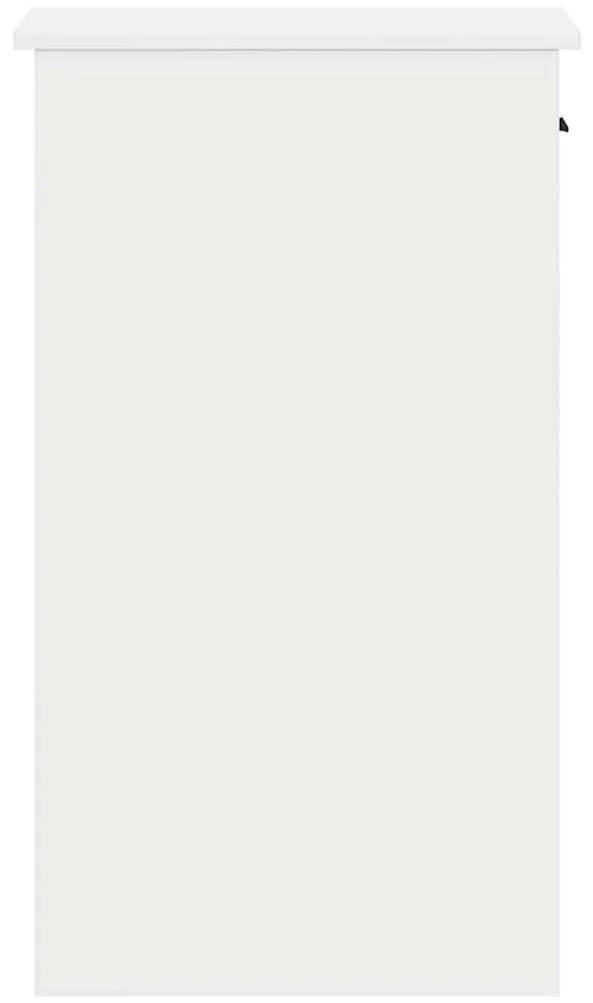 vidaXL Πύργος υπολογιστή με συρτάρι Λευκό 35x45x77 cm