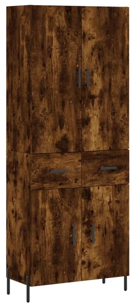 vidaXL Ντουλάπι Καπνιστή Δρυς 69,5x34x180 εκ. από Επεξεργασμένο Ξύλο