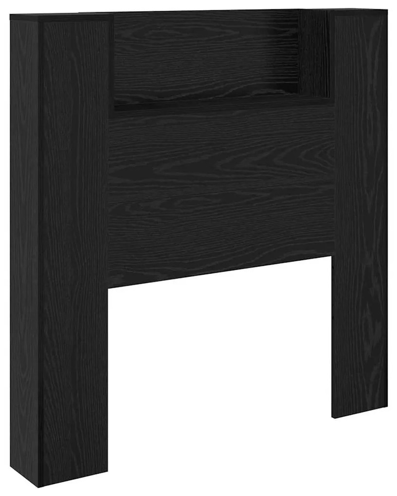 vidaXL Κεφαλάρι Μαύρη Οξυά 100 x 15 x 103,5 εκ. Επεξεργασμένο ξύλο