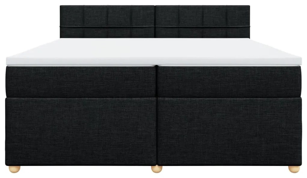 ΚΡΕΒΑΤΙ BOXSPRING ΜΕ ΣΤΡΩΜΑ ΜΑΥΡΟ 200X200 ΕΚ. ΥΦΑΣΜΑΤΙΝΟ 3286789