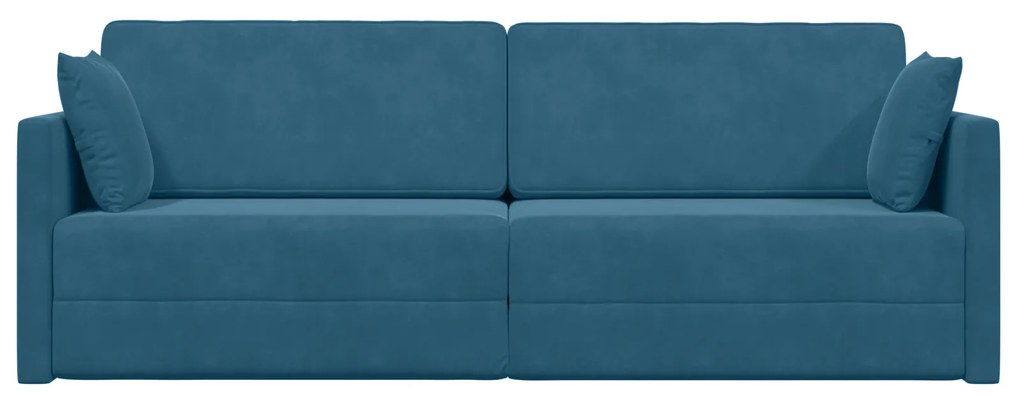 vidaXL Καναπές-κρεβάτι 2 σε 1 Μπλε 213x144x60 εκ Βελούδο