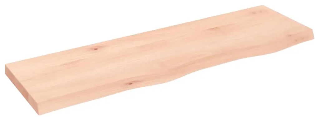 vidaXL Πάγκος Μπάνιου 100x30x(2-4) εκ. από Ακατέργαστο Μασίφ Ξύλο