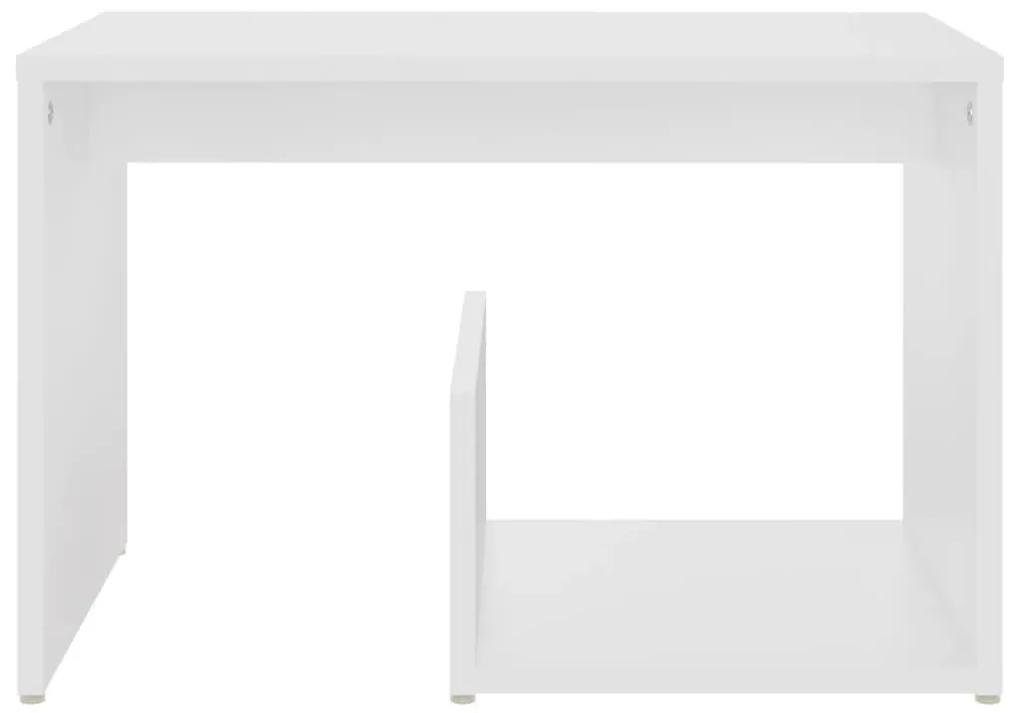 Τραπέζι Βοηθητικό Λευκό 59 x 36 x 38 εκ. από Μοριοσανίδα - Λευκό