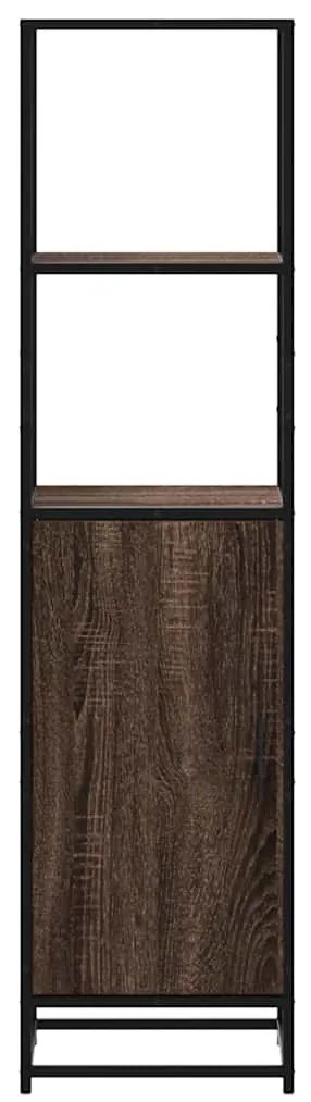 vidaXL Highboard καφέ δρυς Κατασκευασμένο ξύλο και μέταλλο