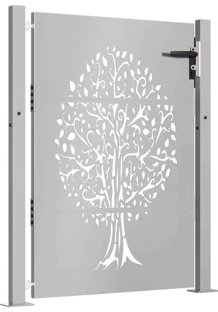 vidaXL Πόρτα Κήπου με Σχέδιο Δέντρου από Ατσάλι Corten 100x150 εκ.