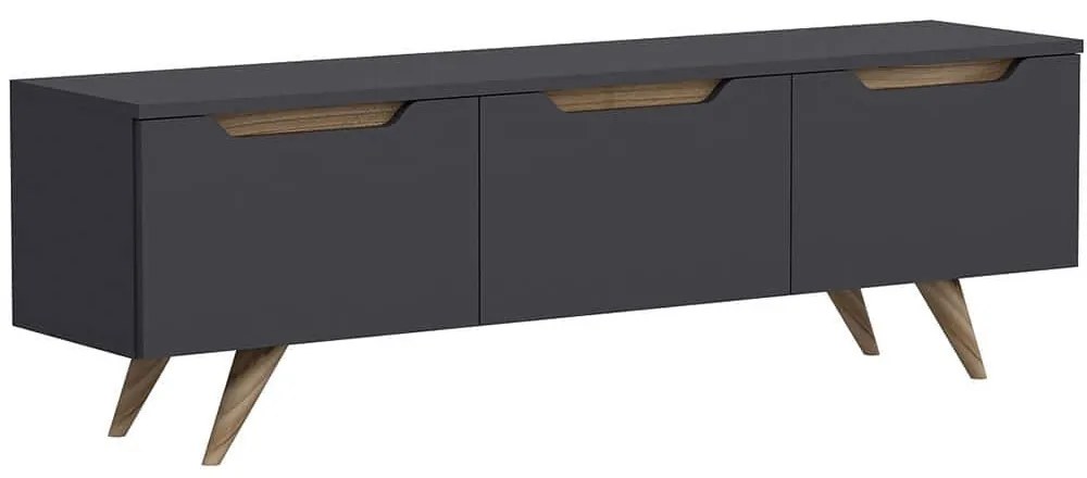Έπιπλο Tηλεόρασης Prag 382NRC1104 150x35x44cm Anthracite
