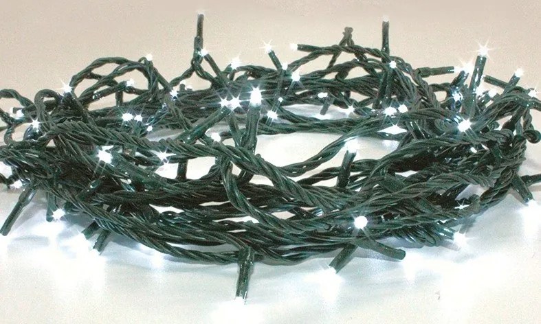 100 Χριστουγεννιάτικα λαμπάκια LED με 8 προγράμματα-Cool White (10) τεμάχια