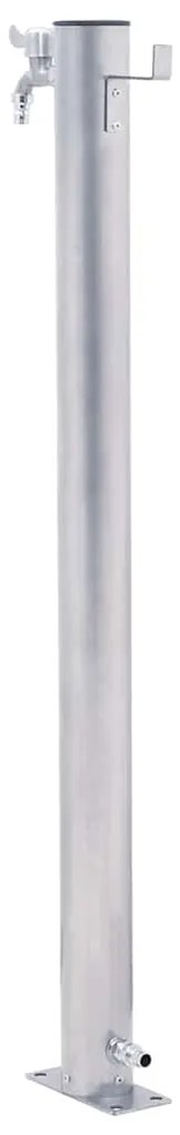 vidaXL Βρύση Δαπέδου Κήπου Στρογγυλή 80 εκ. από Ανοξείδωτο Ατσάλι