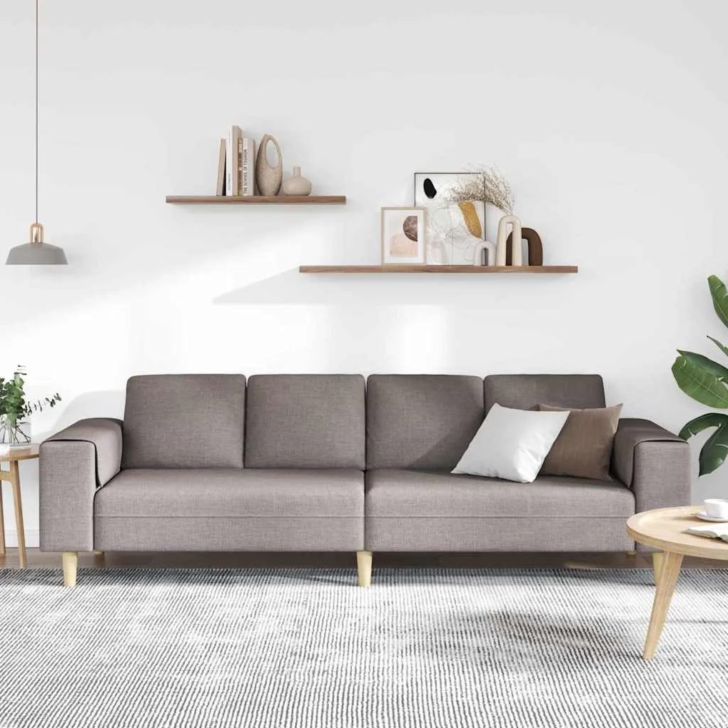 vidaXL Σετ Καναπέ Taupe ύφασμα