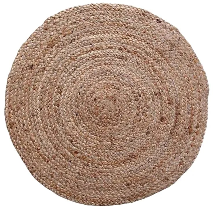 Χαλί Solon Inart μπεζ γιούτα 120x120x1εκ Υλικό: JUTE 100%  302-000016