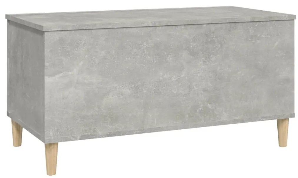 vidaXL Τραπεζάκι Σαλονιού Γκρι Σκυροδ. 90x44,5x45 εκ. Επεξεργ. Ξύλο