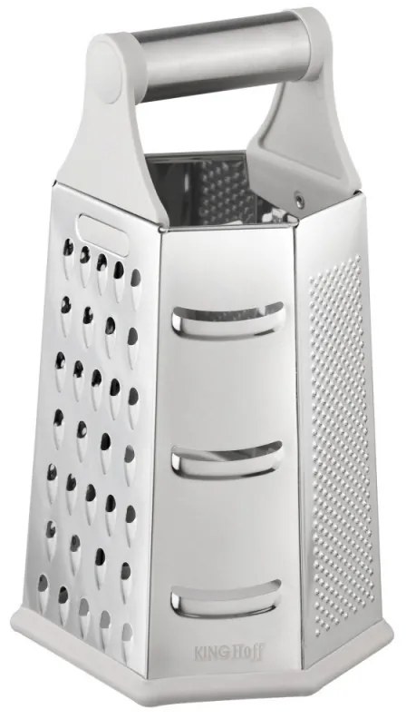 Τρίφτης λαχανικών Kinghoff KH 1991, 4 όψεων, 6 επιφανειών, Ανοξείδωτο, Ασημί