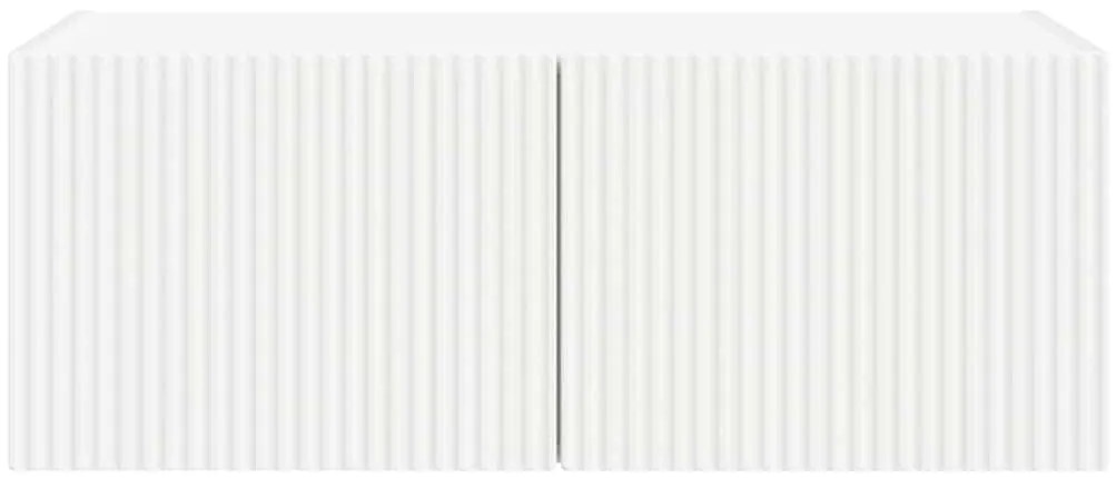 vidaXL Ντουλάπι Τηλεόρασης Τοίχου Επιτοίχιο Λευκό 60 x 31 x 29.5 εκ