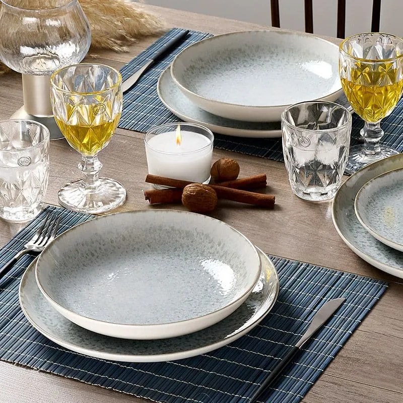 Σερβίτσιο Πιάτων Pluto Stoneware – 20τμχ - Cryspo Trio