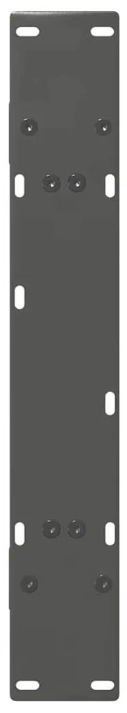 vidaXL Πόδια Τραπεζαρίας Σχήματος Α 2 τεμ. Ανθρακί 70x(72-73) εκ. Ατσάλι