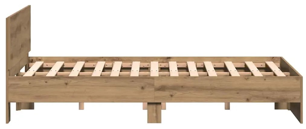 vidaXL Σκελετός Κρεβατιού με κεφαλάρι Artisan Oak 203 x 185 x 70 εκ
