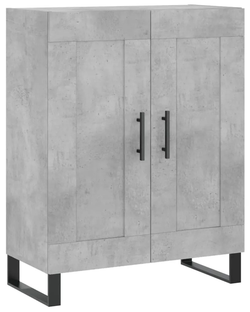 vidaXL Ντουλάπι Γκρι Σκυροδέματος 69,5x34x180 εκ. Επεξεργασμένο Ξύλο