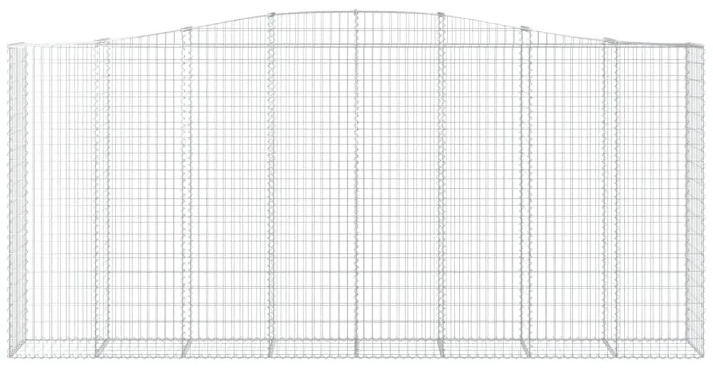 vidaXL Συρματοκιβώτια Τοξωτά 5 τεμ. 400x50x180/200 εκ. Γαλβαν. Ατσάλι