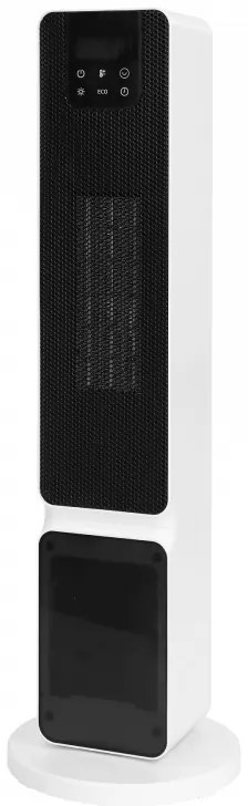 ELITE ECHTD-1377 κεραμική θερμάστρα στήλης, 2000W, 20 m2, Αυτόματη ταλάντωση, Κεραμική θερμάστρα PTC, Τηλεχειριστήριο, Λευκό/μαύρο
