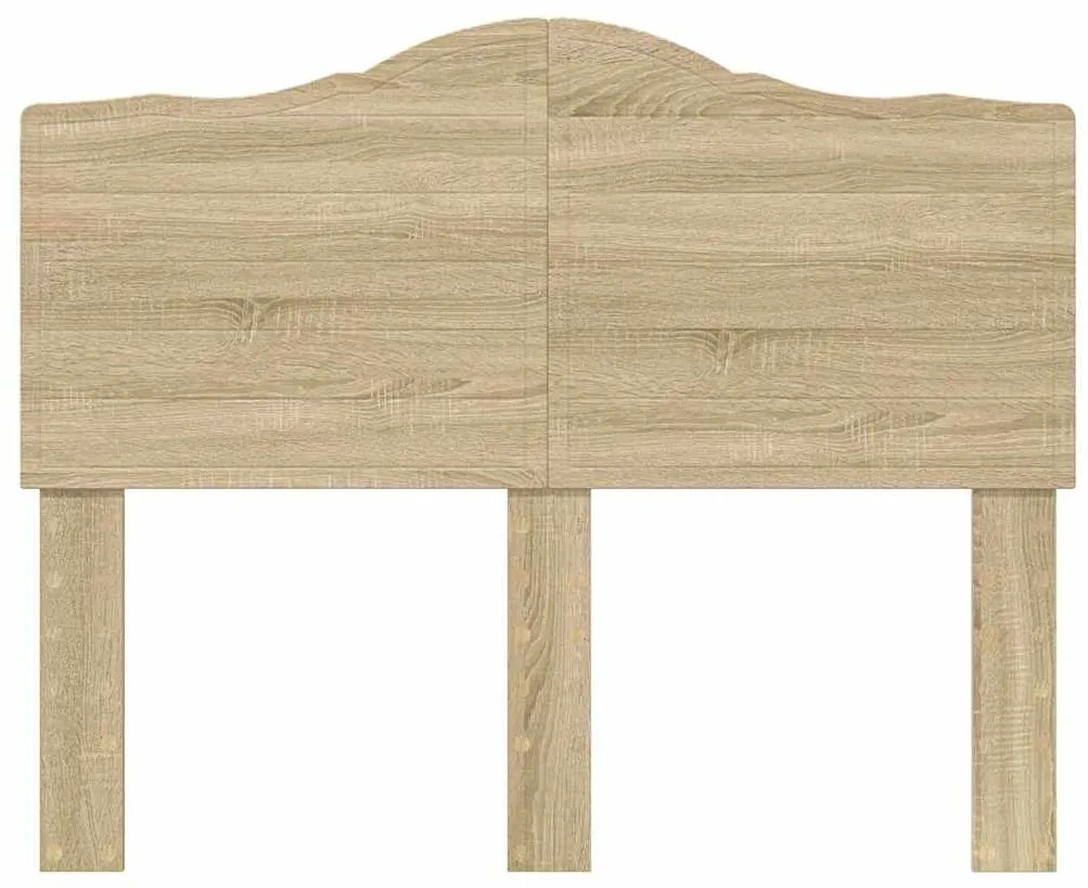 vidaXL Κεφαλάρι με κεφαλάρι Δρύς Sonoma 135 cm Επεξεργασμένο ξύλο