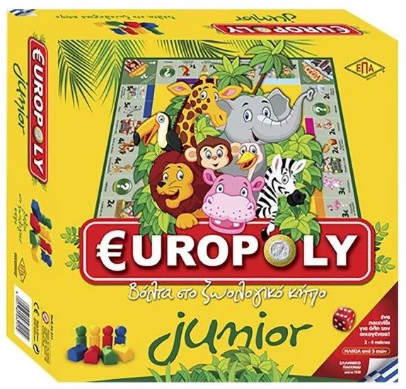 Επιτραπέζιο Παιχνίδι Europoly Junior 27x27εκ. ΕΠΑ 69-141