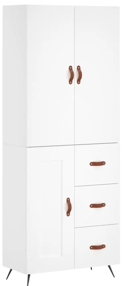 vidaXL Ντουλάπι Λευκό 69,5x34x180 εκ. από Επεξεργασμένο Ξύλο