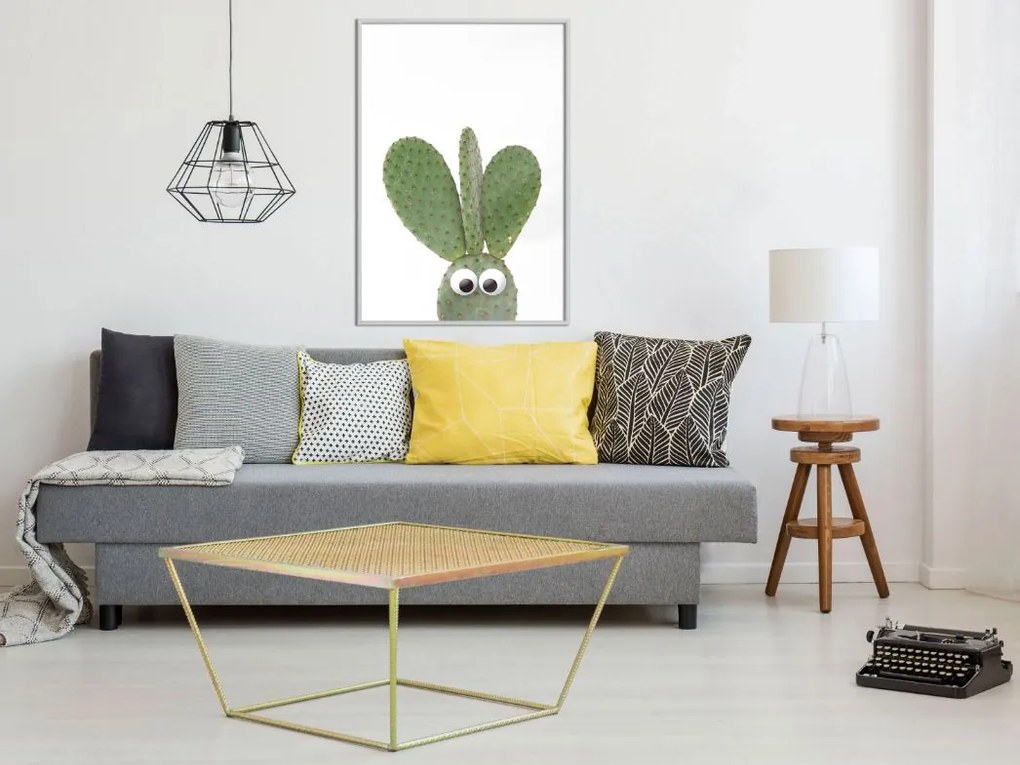 Αφίσα - Funny Cactus III - 20x30 - Χρυσό - Με πασπαρτού