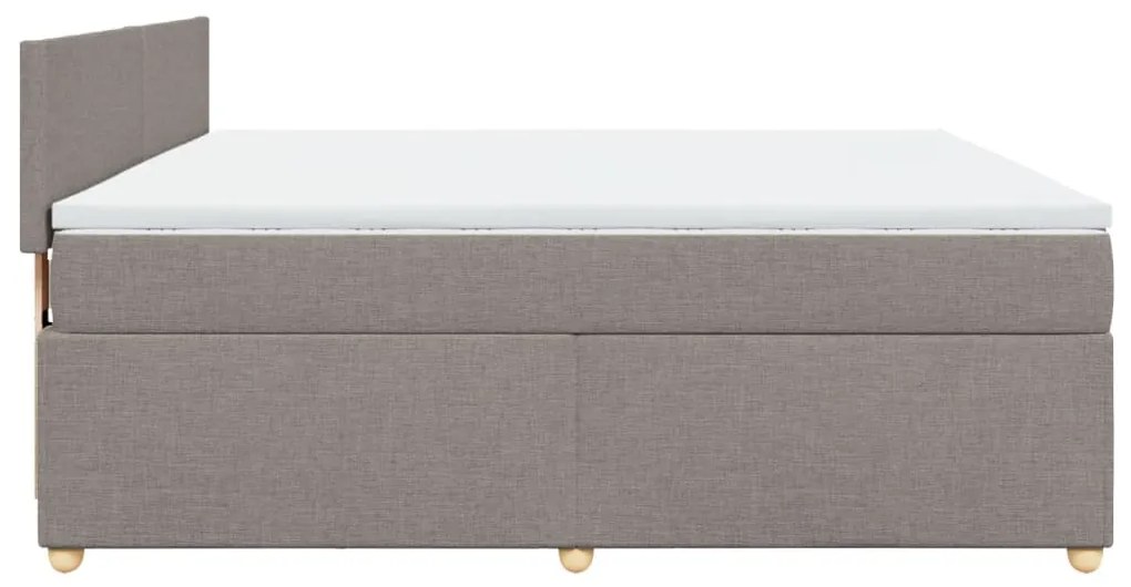 ΚΡΕΒΑΤΙ BOXSPRING ΜΕ ΣΤΡΩΜΑ TAUPE 180X200 ΕΚ. ΥΦΑΣΜΑΤΙΝΟ 3289056