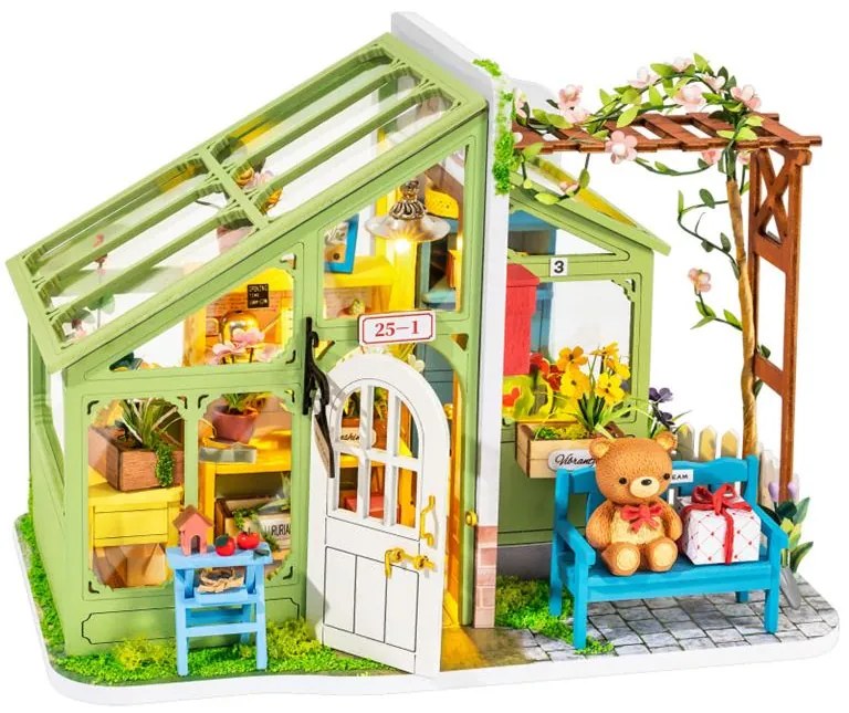 Ξύλινο κουκλόσπιτο Robotime Rolife Spring Encounter Flowers DIY