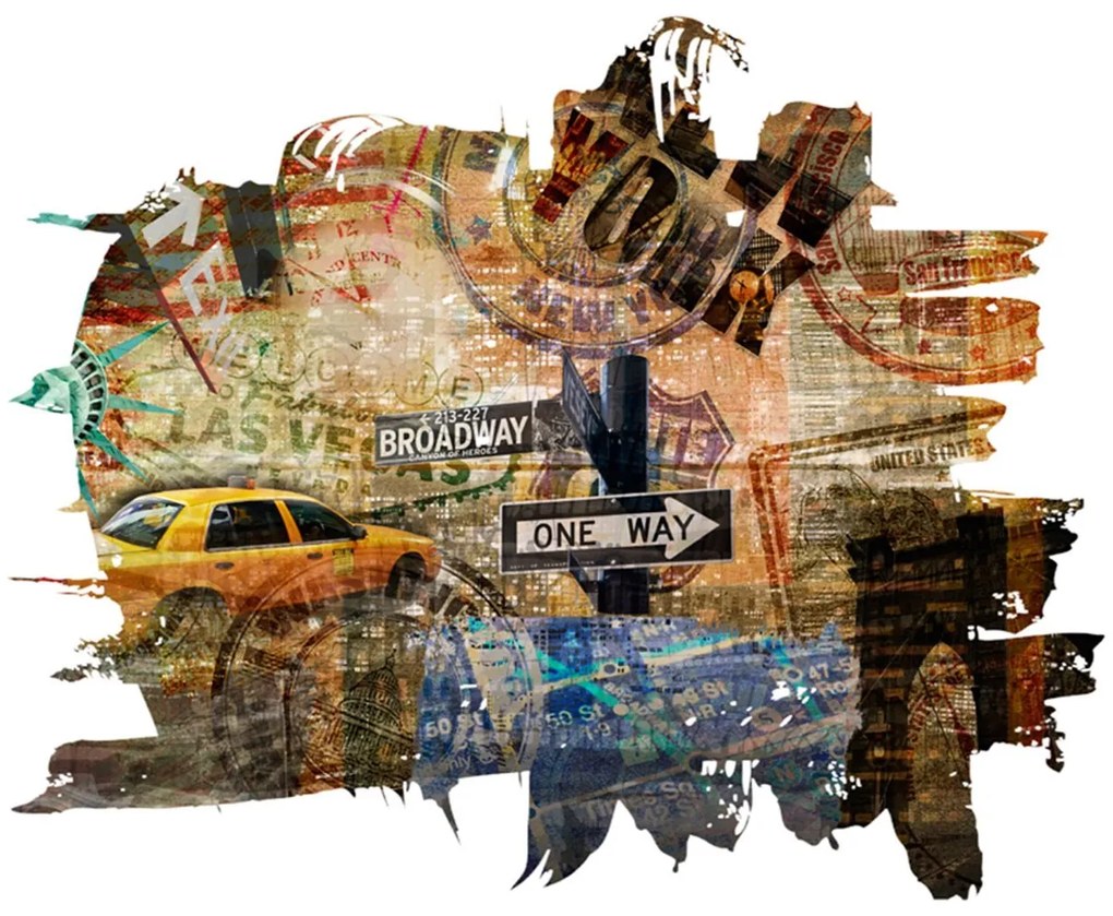 Φωτοταπετσαρία - New York collage 300x231