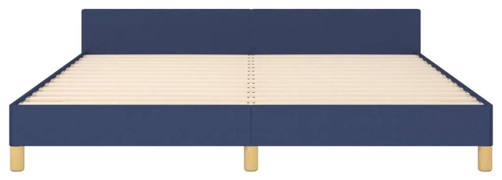 vidaXL Σκελετός Κρεβατιού Χωρίς Στρώμα Μπλε 180x200 εκ.Υφασμάτινο