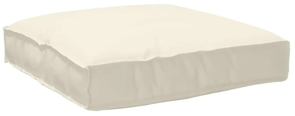 vidaXL Μαξιλάρι Κρεμ 80 x 80 x 12 cm Ύφασμα Όξφορντ