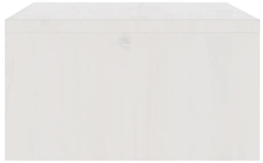 vidaXL Βάση Οθόνης Λευκή 100 x 27 x 15 εκ. από Μασίφ Ξύλο Πεύκου