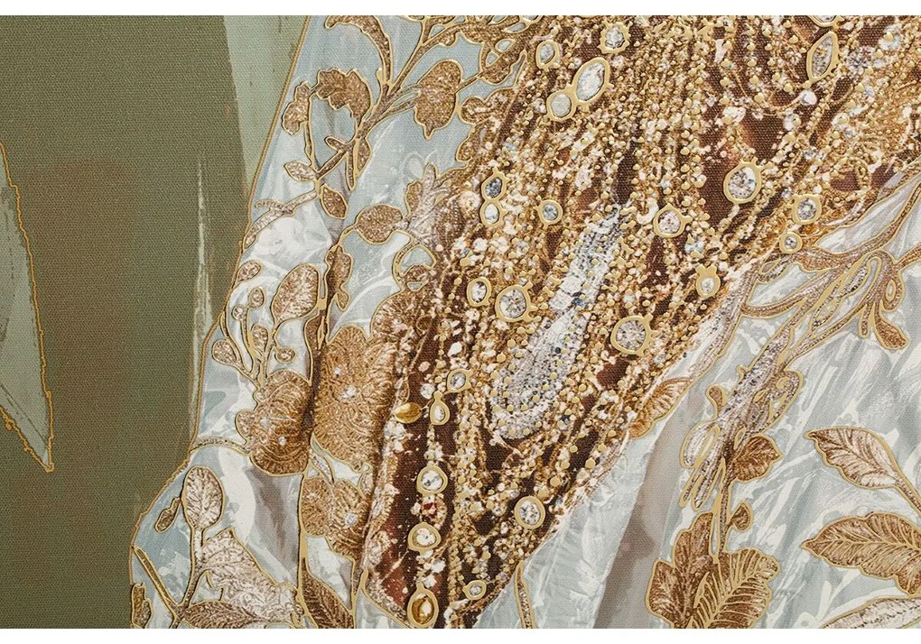 Καμβάς Home ESPRIT Λευκό Πράσινο Αποικιακό Αφρικάνα 100 x 4,5 x 150 cm