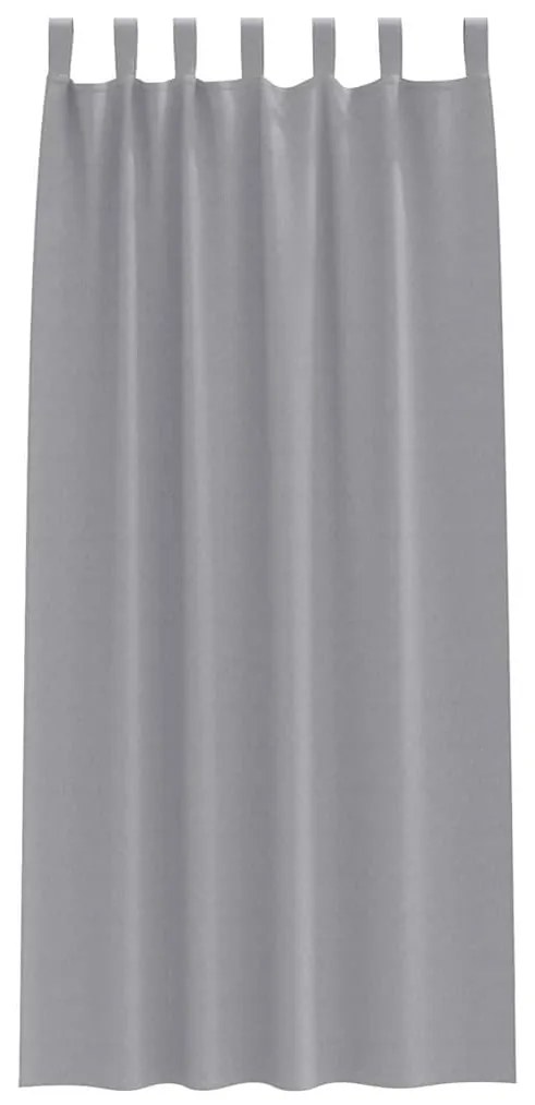 vidaXL Κουρτίνες 2 pcs Ανοιχτό γκρι 245x140εκ. Πολυεστέρας