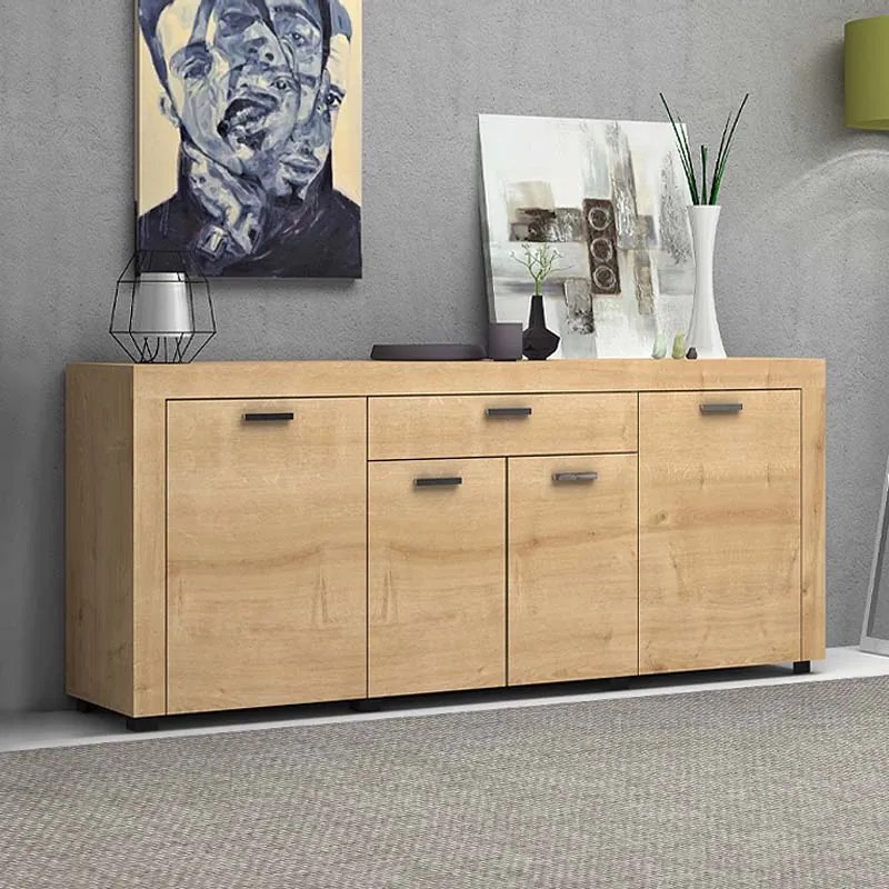 Μπουφές μελαμίνης Joseph Megapap χρώμα sonoma 177x40x76εκ.-GP028-0081,1