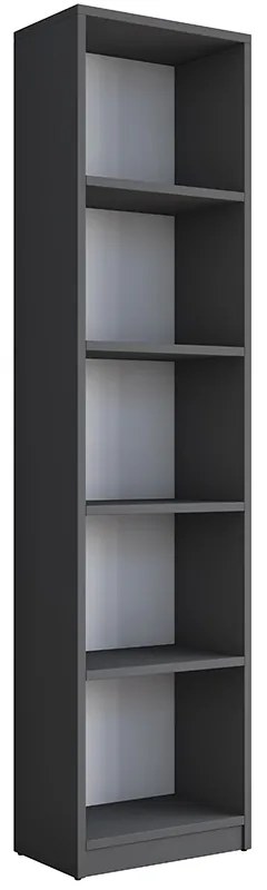 Intrahome Βιβλιοθήκη Goldie Intrahome ανθρακί-λευκό 40x25x161.80εκ | SKU: INTRAPA-293111164