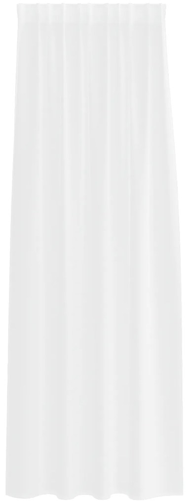 vidaXL Κουρτίνες με κουρτίνες 2 pcs Λευκό 140 x 225 cm Πολυεστέρας