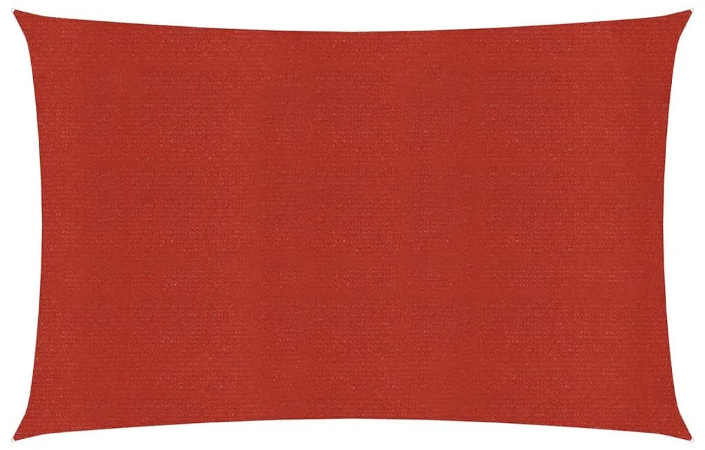 vidaXL Πανί Σκίασης Κόκκινο 2,5 x 5 μ. από HDPE 160 γρ./μ²