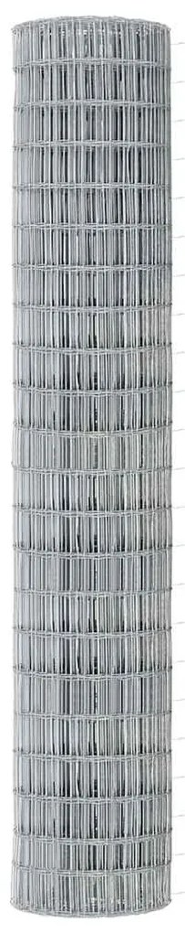 vidaXL Τεντώτο με στήριγμα Ασημί 1,6 x 10 m Ατσάλι