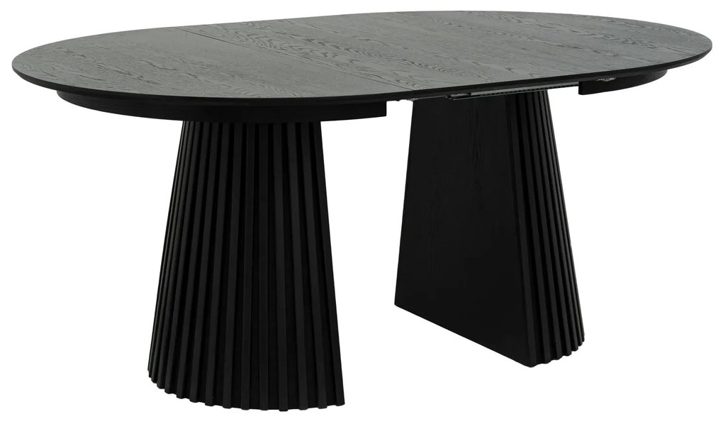Svendborg Extendable Round Dining Table ø120 Black Oak