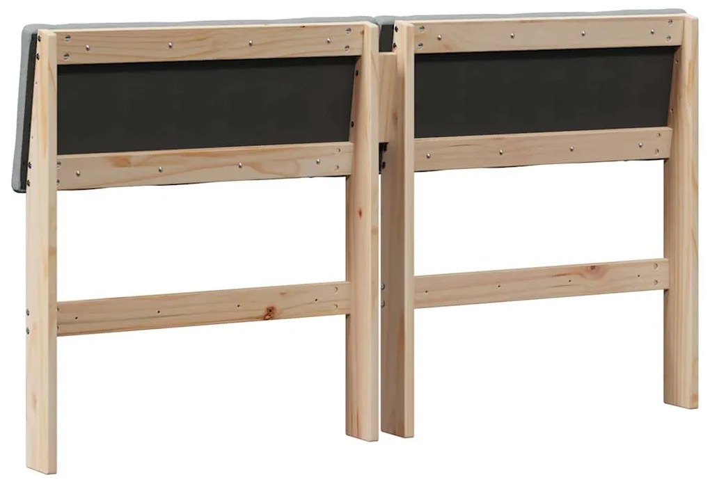 vidaXL Ταπετσαρισμένο κεφαλάρι Ανοιχτό γκρι 150 cm