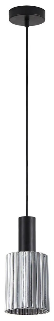 Φωτιστικό Οροφής Μονόφωτο Homelighting 77-8483 Black/Smoked