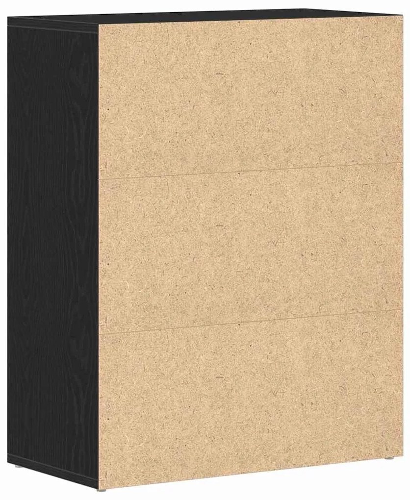 vidaXL Πλαϊνό γραφείο Μαύρο 60 x 30 x 75 cm Επεξεργασμένο ξύλο