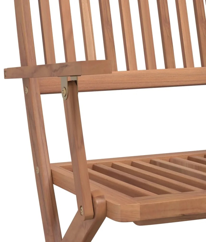 vidaXL Σετ Τραπεζαρίας Εξ. Χώρου Πτυσσόμενο 5 τεμ. Μασίφ Ξύλο Ακακίας