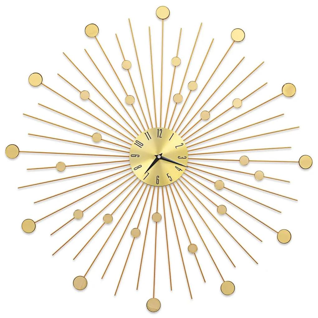 Ρολόι Τοίχου Χρυσό 70 εκ. Μεταλλικό - Χρυσό