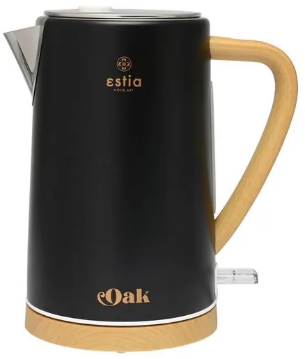 Estia Βραστήρας Oak Ανοξείδωτος 1.7lt 2200W Μαύρο 06-18887