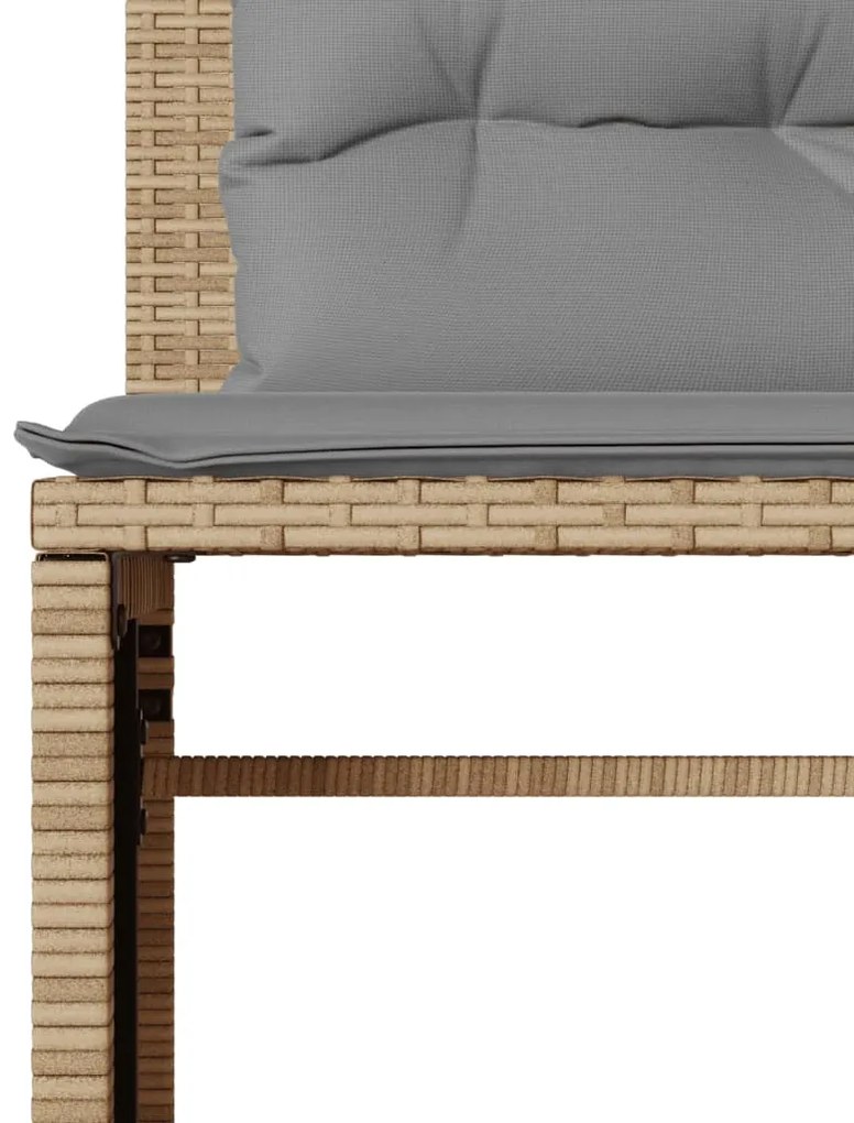 Σετ Καναπέ Κήπου 4 τεμ. Μπεζ Συνθετικό Ρατάν με Μαξιλάρια 4003881