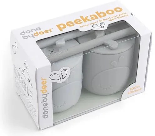 Εκπαιδευτικά κύπελλα Done By Deer Σετ 2Τεμ. Wally Grey